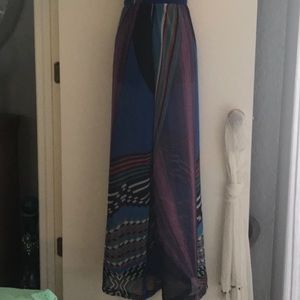 Bisou Bisou sheer wide leg pants